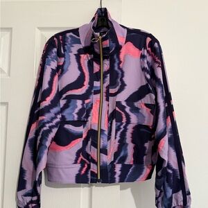 Tek Gear Bright Colorful Women Jacket Windbreaker Size M
